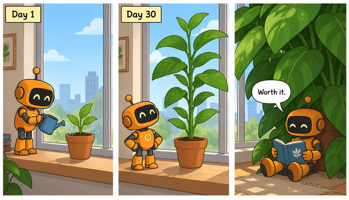 A three-panel comic with one character, made with GPT Image 2.5