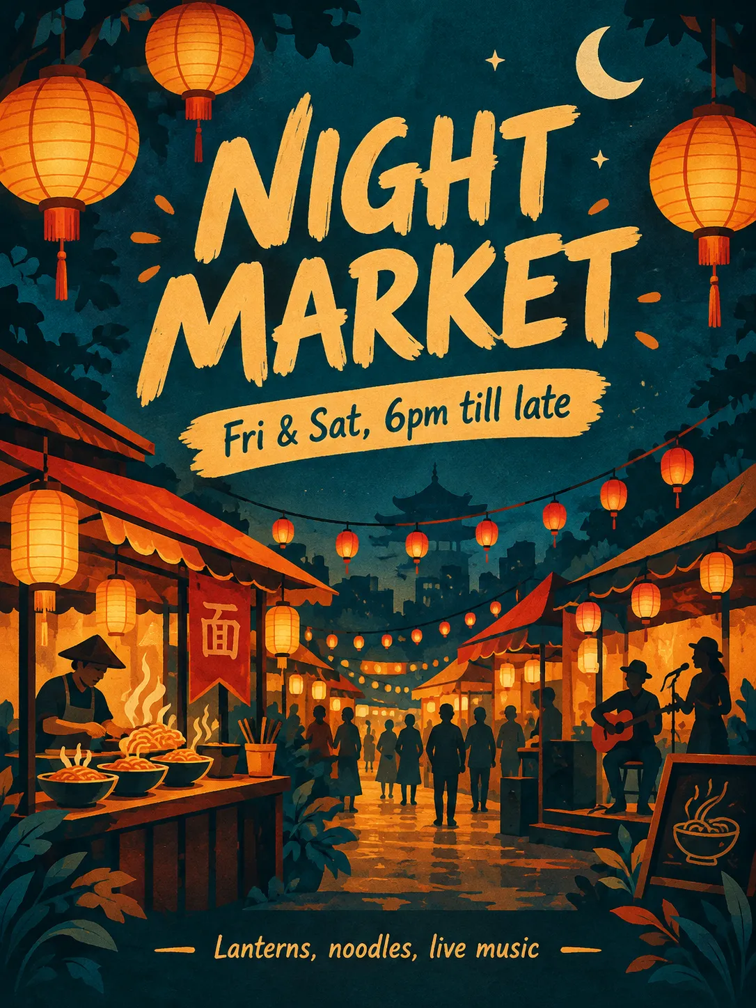 The night market poster, made with GPT Image 2.5